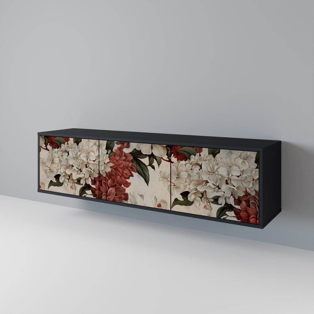 EPHEMERAL DAYS Móvel de TV com 3 Portas em Acabamento Preto