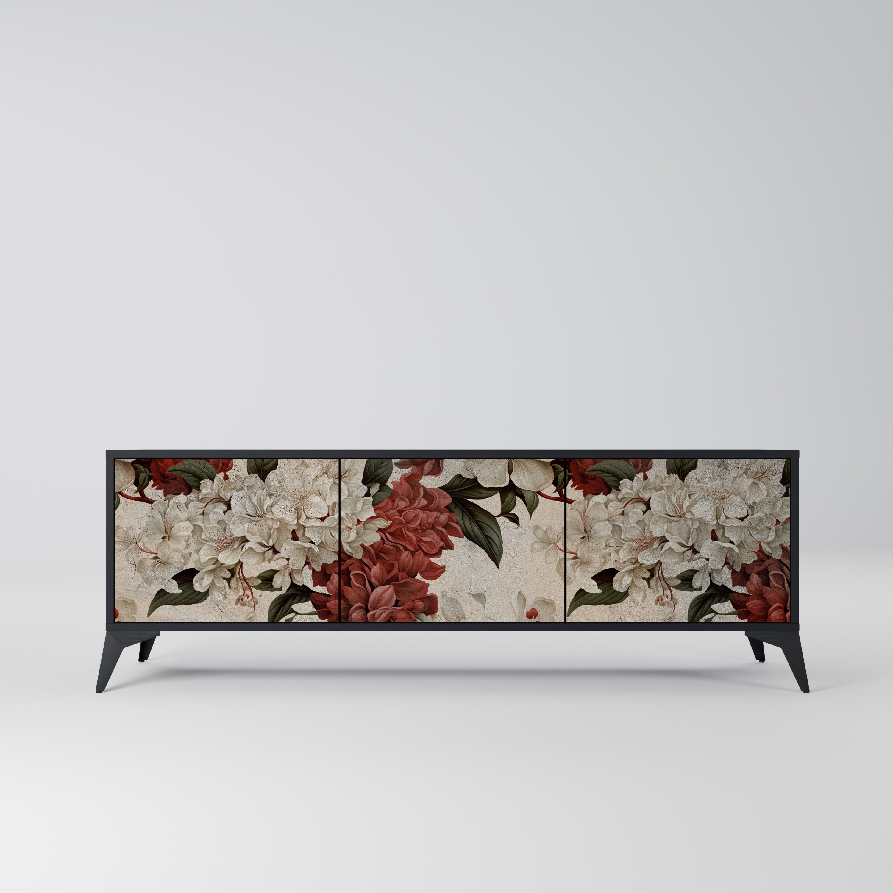 EPHEMERAL DAYS Móvel de TV com 3 Portas em Acabamento Preto