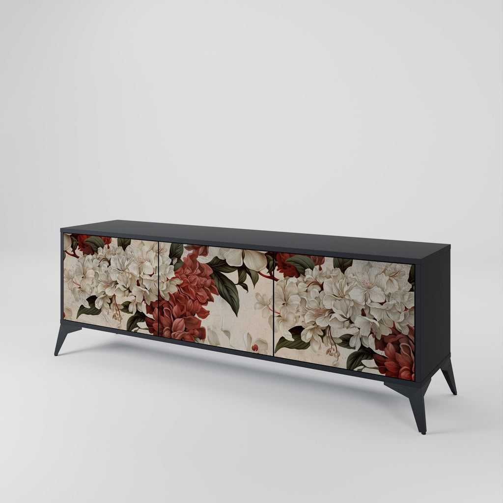 EPHEMERAL DAYS Móvel de TV com 3 Portas em Acabamento Preto