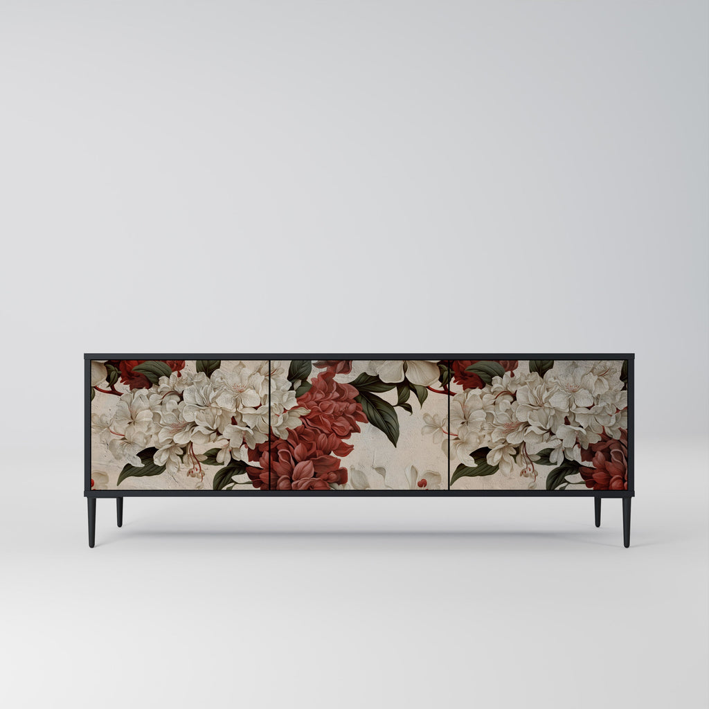 EPHEMERAL DAYS Móvel de TV com 3 Portas em Acabamento Preto