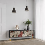 EPHEMERAL DAYS Móvel de TV com 3 Portas em Acabamento Preto