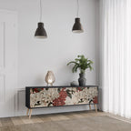 EPHEMERAL DAYS Móvel de TV com 3 Portas em Acabamento Preto