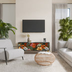 RADIANT FLORA Móvel de TV com 3 Portas em Acabamento Preto