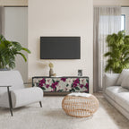 FLOWERET DREAM Móvel de TV com 3 Portas em Acabamento Preto