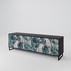 POPINJAY LOOK 3-Door TV Stand in Black Finish