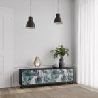 POPINJAY LOOK 3-Door TV Stand in Black Finish