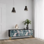 POPINJAY LOOK 3-Door TV Stand in Black Finish