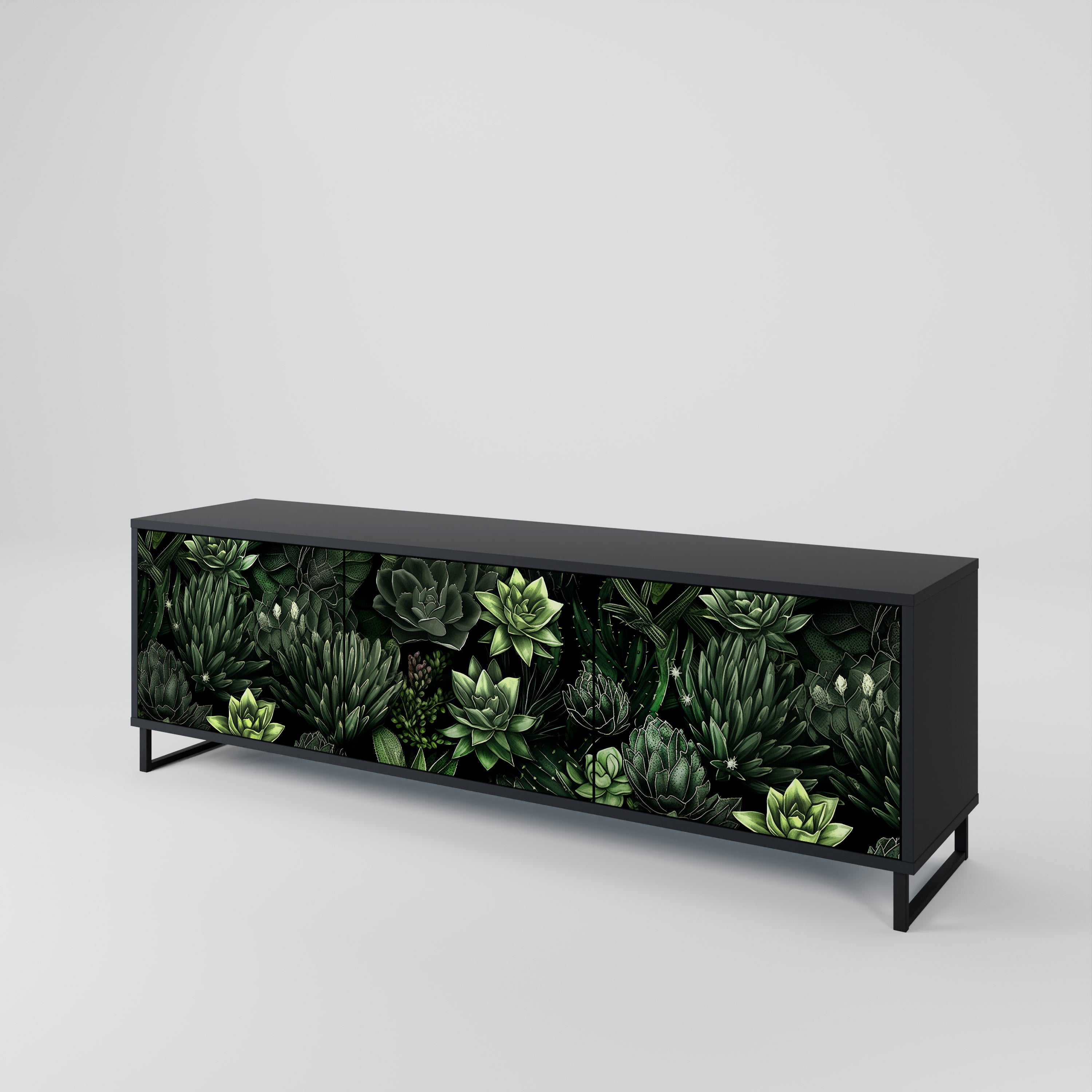 SUCCULENT JUNGLE Móvel de TV de 3 Portas
