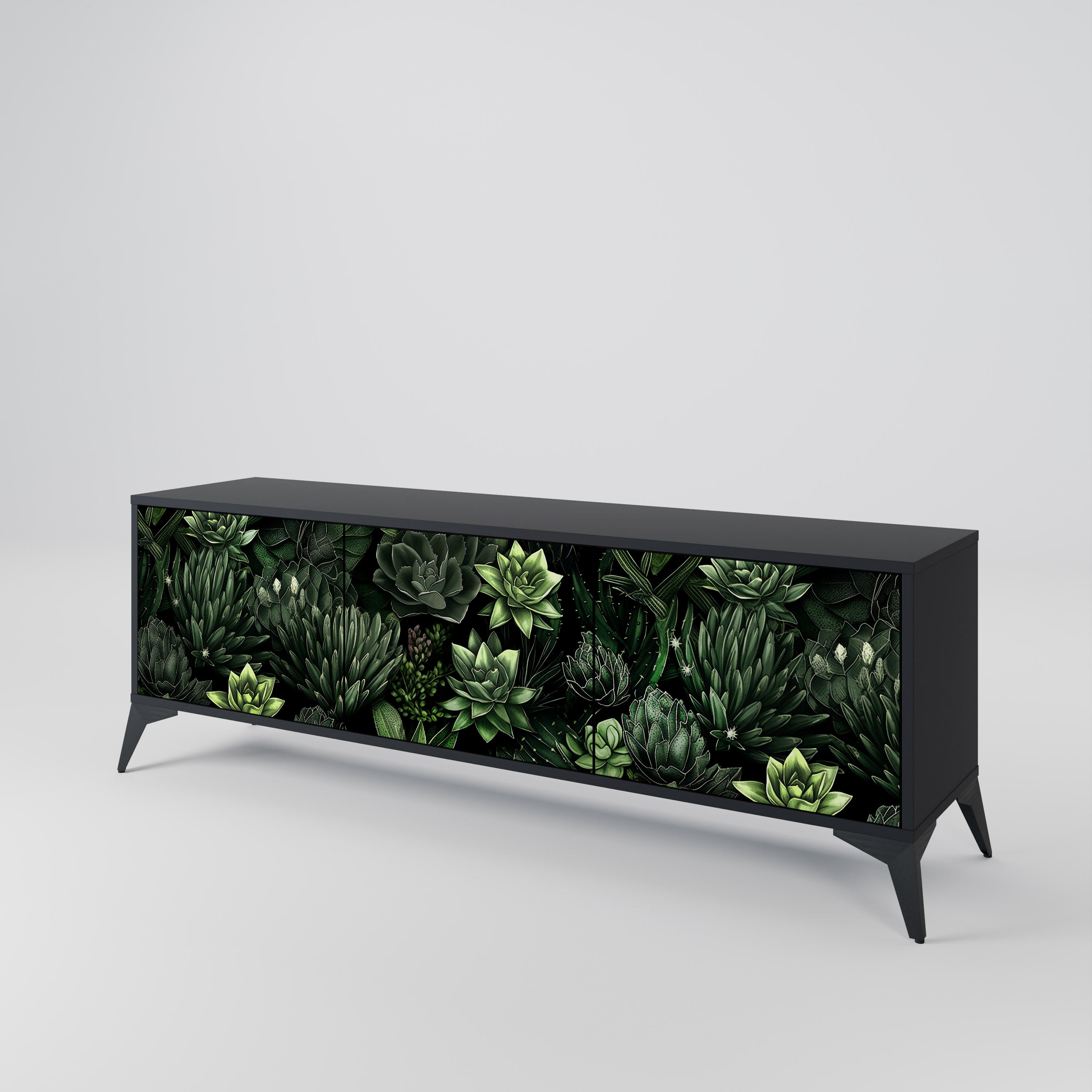 SUCCULENT JUNGLE Móvel de TV de 3 Portas