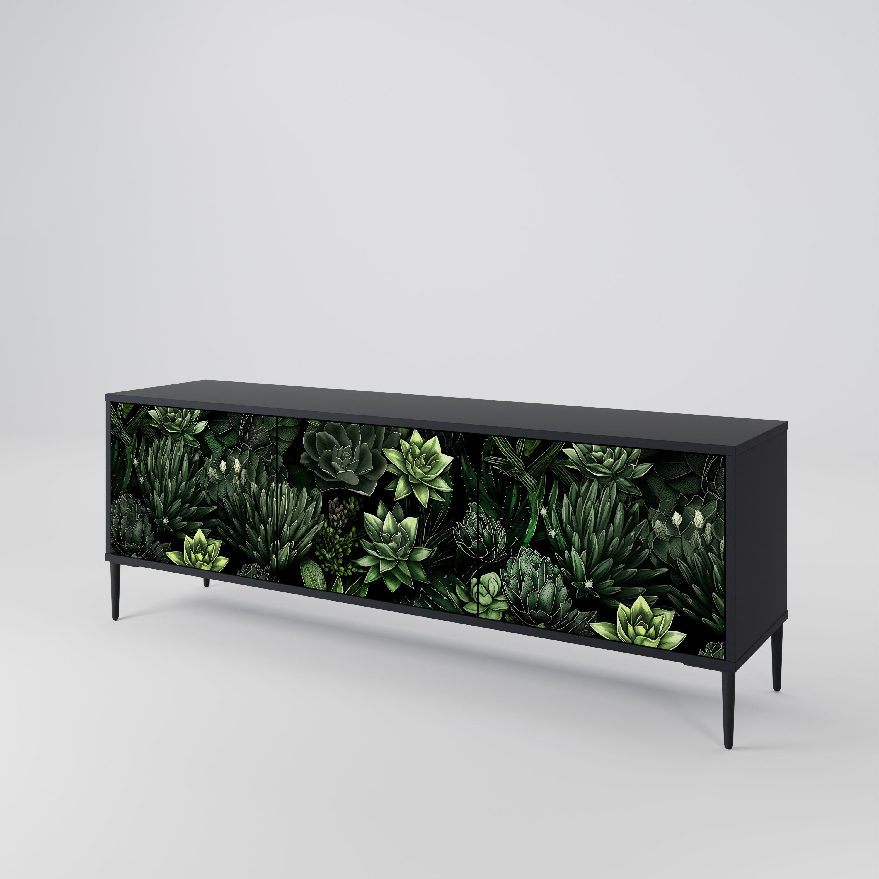 SUCCULENT JUNGLE Móvel de TV de 3 Portas