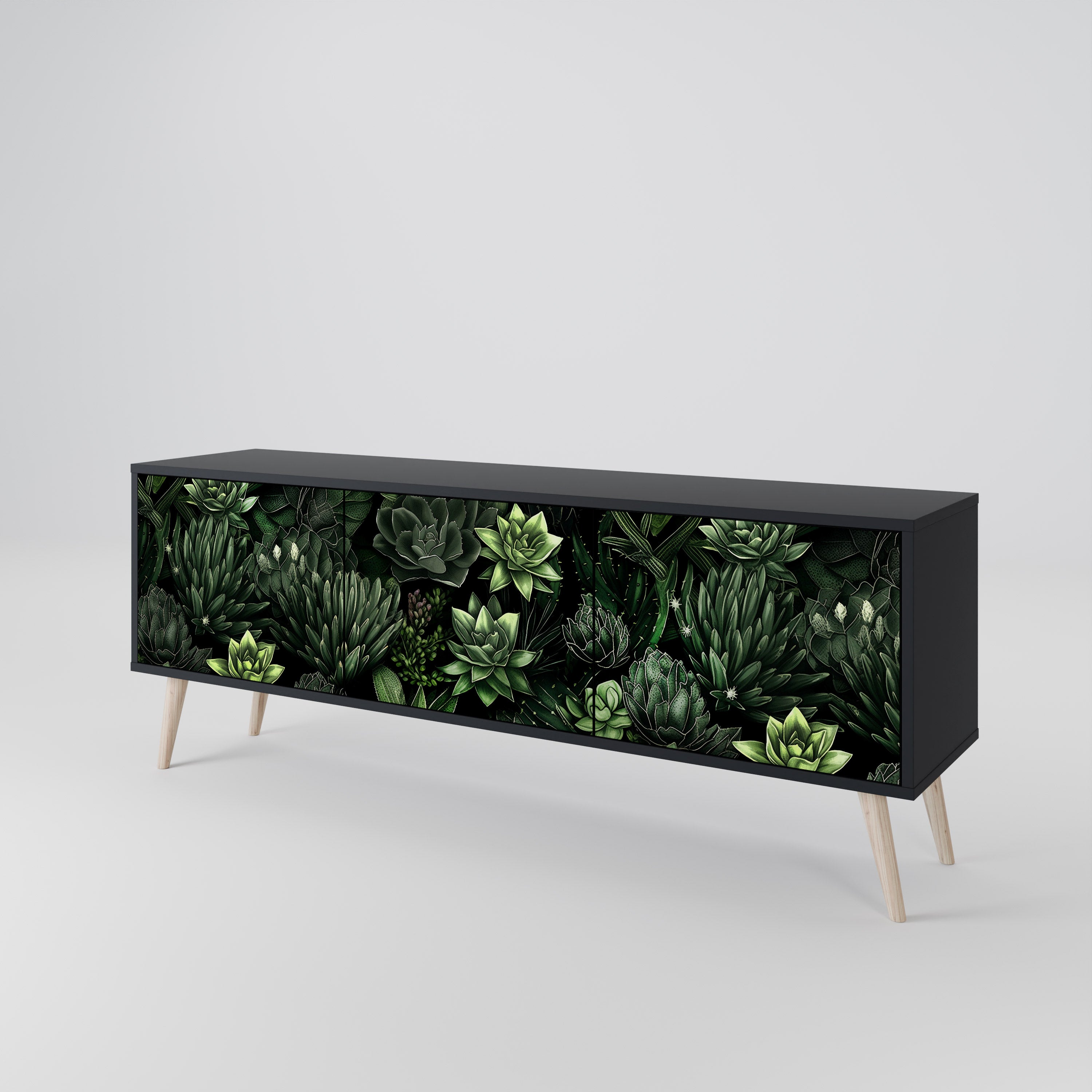 SUCCULENT JUNGLE Móvel de TV de 3 Portas