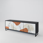 TRANQUIL TWIG Móvel de TV com 3 Portas em Acabamento Preto