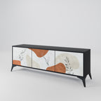 TRANQUIL TWIG Móvel de TV com 3 Portas em Acabamento Preto