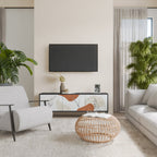 TRANQUIL TWIG Móvel de TV com 3 Portas em Acabamento Preto