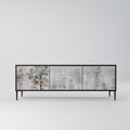 FADE IN THE TREES Móvel de TV com 3 Portas em Acabamento Preto