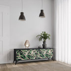 EERIE STROMANTHE Móvel de TV com 3 Portas em Acabamento Preto