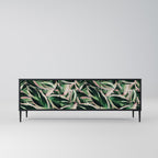 EERIE STROMANTHE Móvel de TV com 3 Portas em Acabamento Preto