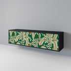 VERDANT PLEASURES Móvel de TV com 3 Portas em Acabamento Preto