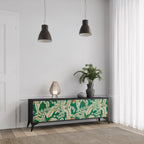 VERDANT PLEASURES Móvel de TV com 3 Portas em Acabamento Preto