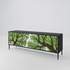 WILDERNESS DASH Móvel de TV com 3 Portas em Acabamento Preto