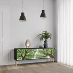 WILDERNESS DASH Móvel de TV com 3 Portas em Acabamento Preto