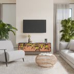 JUICY OLIVES Móvel de TV com 3 Portas em Acabamento Preto