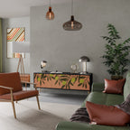 JUICY OLIVES Móvel de TV com 3 Portas em Acabamento Preto