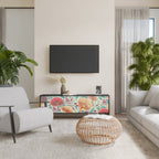 FUNGUS FANTASY Móvel de TV com 3 Portas em Acabamento Preto