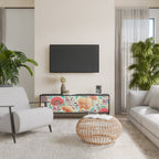 FUNGUS FANTASY Móvel de TV com 3 Portas em Acabamento Preto