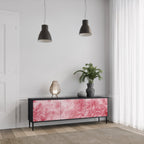 SWEET TROPICS Móvel de TV com 3 Portas em Acabamento Preto