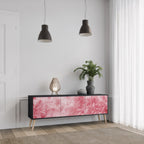 SWEET TROPICS Móvel de TV com 3 Portas em Acabamento Preto