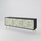 FENNEL BALDACHIN Móvel de TV com 3 Portas em Acabamento Preto