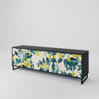 LEMON TREE Móvel de TV com 3 Portas em Acabamento Preto