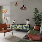 LEMON TREE Móvel de TV com 3 Portas em Acabamento Preto