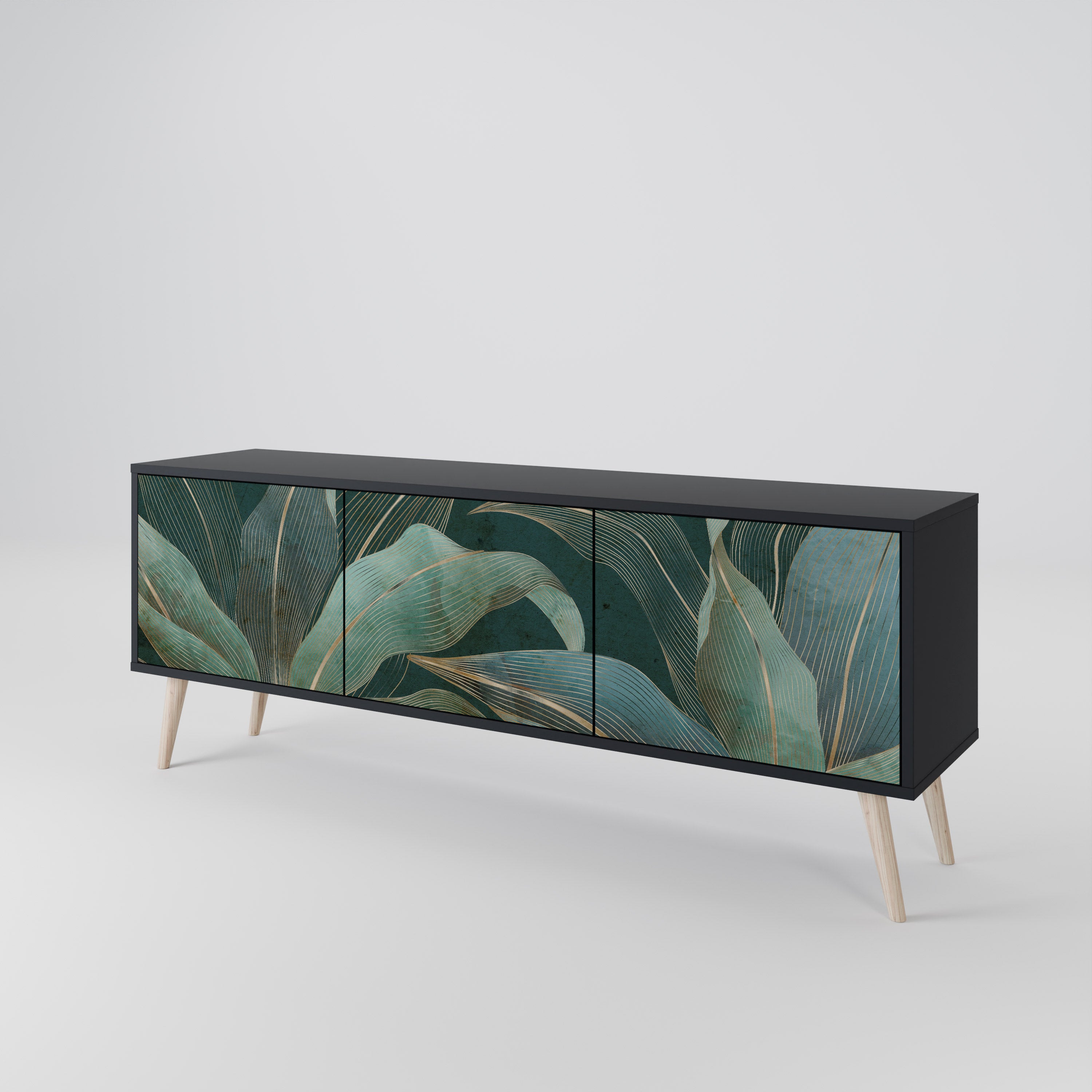 ROYAL GREEN 3-Door TV Cabinet