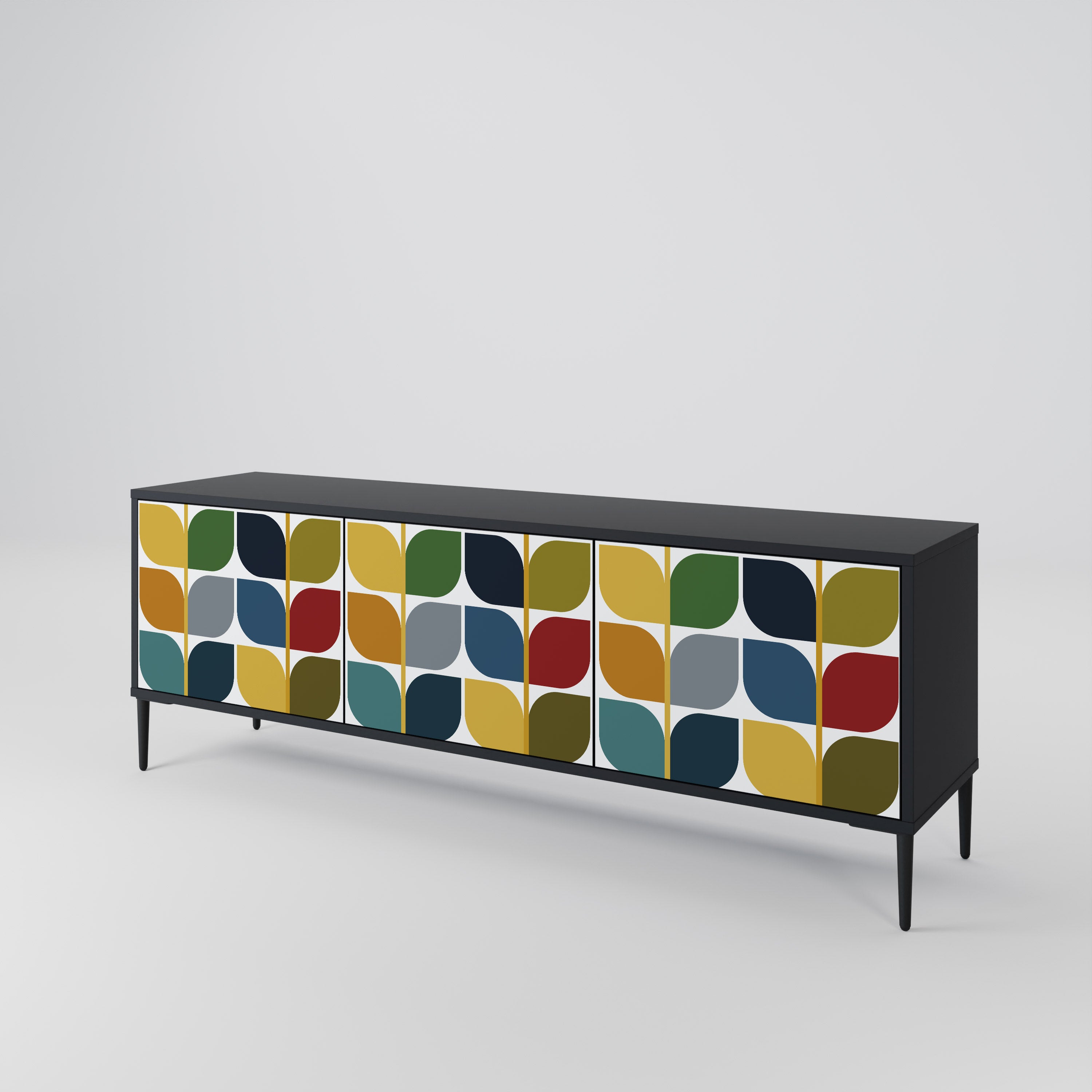 WEIGHTLESS HOURS 3-Door TV Cabinet