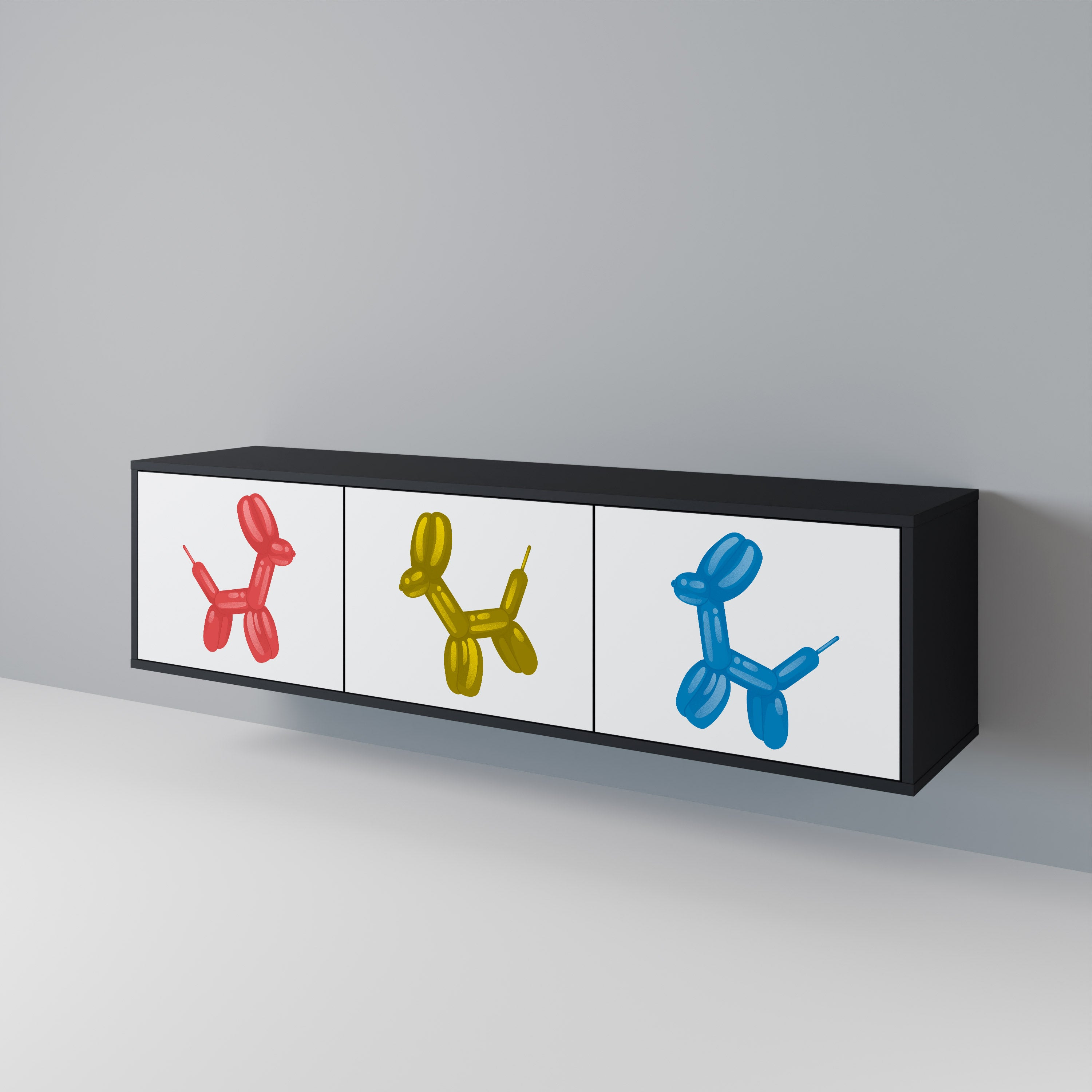 CHILDHOOD MEMORY 3-Door TV Cabinet