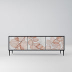 AUTUMN FRAGILITY Móvel de TV com 3 Portas em Acabamento Preto