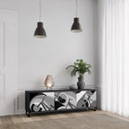 BIKE ENERGY Móvel de TV com 3 Portas em Acabamento Preto