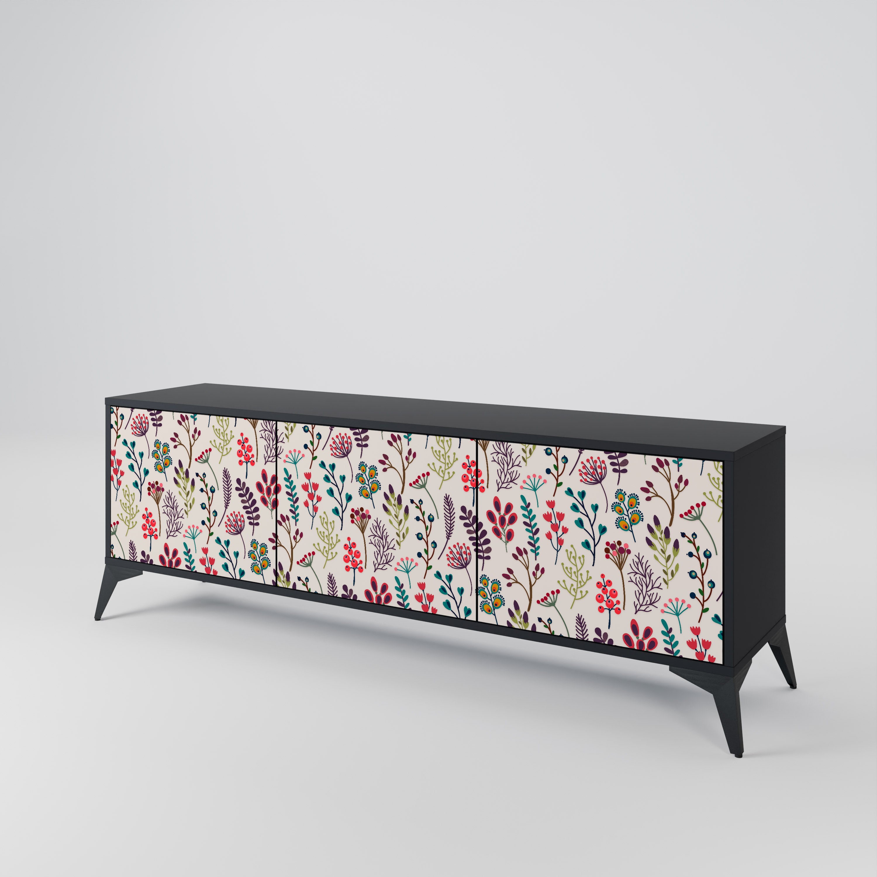 AUTUMN SUNDRIES 3-Door TV Cabinet