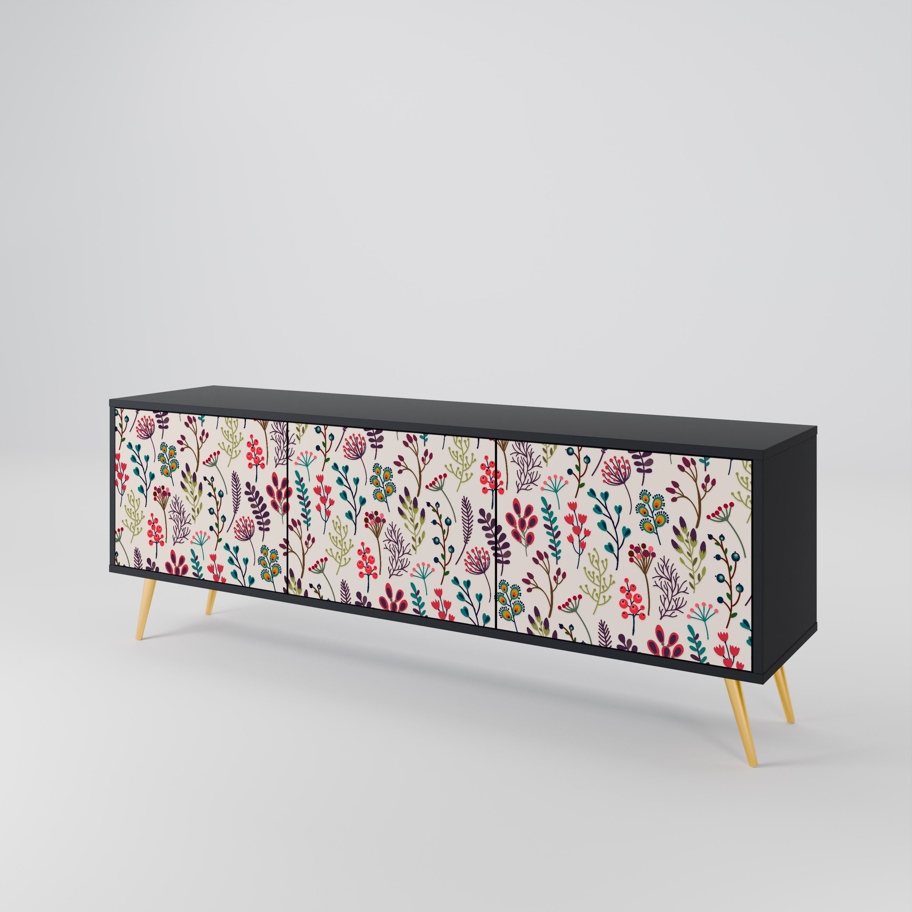 AUTUMN SUNDRIES 3-Door TV Cabinet