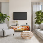 TRACES OF AUTUMN Móvel de TV com 3 Portas em Acabamento Preto