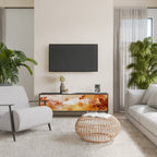 TRACES OF AUTUMN Móvel de TV com 3 Portas em Acabamento Preto