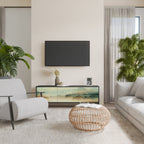 MORNING BY THE LAKE Móvel de TV com 3 Portas em Acabamento Preto