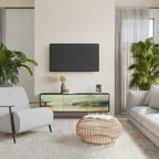 MORNING BY THE LAKE Móvel de TV com 3 Portas em Acabamento Preto