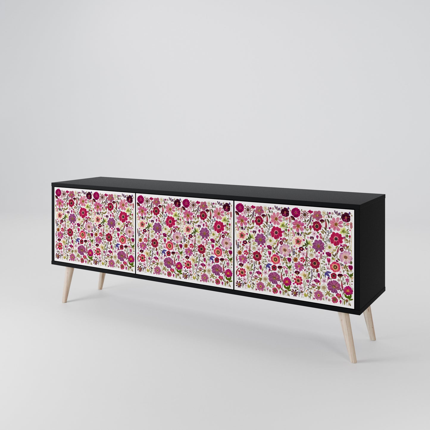 PETAL GARDEN Móvel de TV de 3 Portas