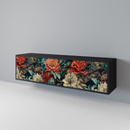 SPROUTING GRACE Móvel de TV com 3 Portas em Acabamento Preto