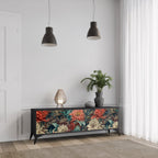 SPROUTING GRACE Móvel de TV com 3 Portas em Acabamento Preto