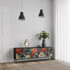 SPROUTING GRACE Móvel de TV com 3 Portas em Acabamento Preto