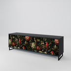 AVIAN GREENERY Móvel de TV com 3 Portas em Acabamento Preto